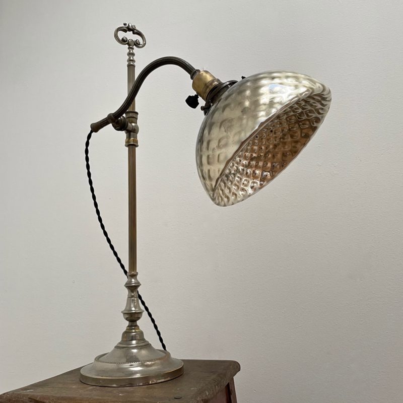 lampe bureau églomisé art déco maison Liedekerke