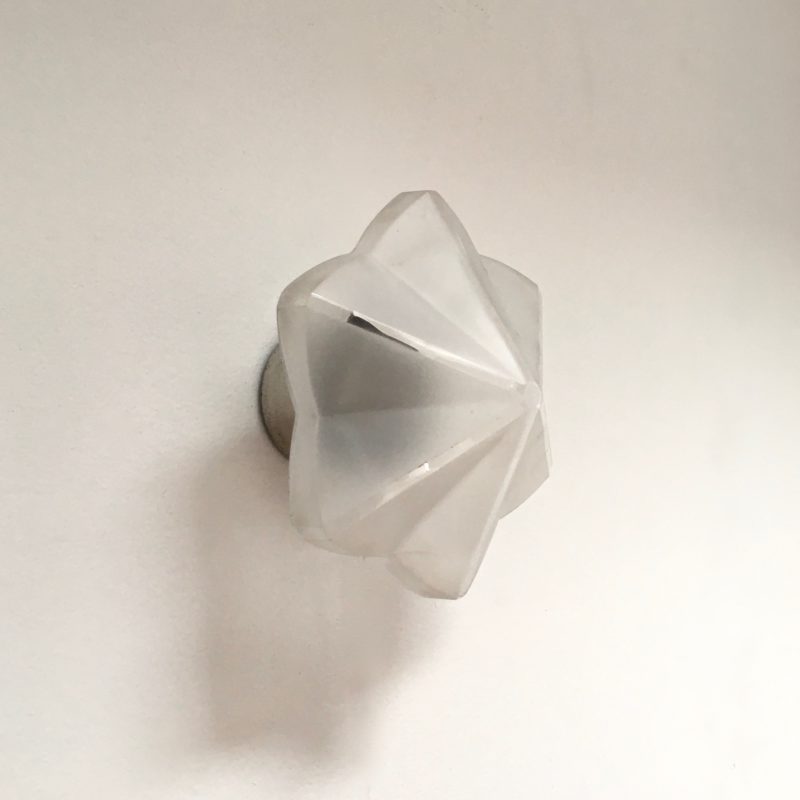 Applique hexago étoile verre sablé 3:4 éteinte_Maison_Liedekerke_maison-lk