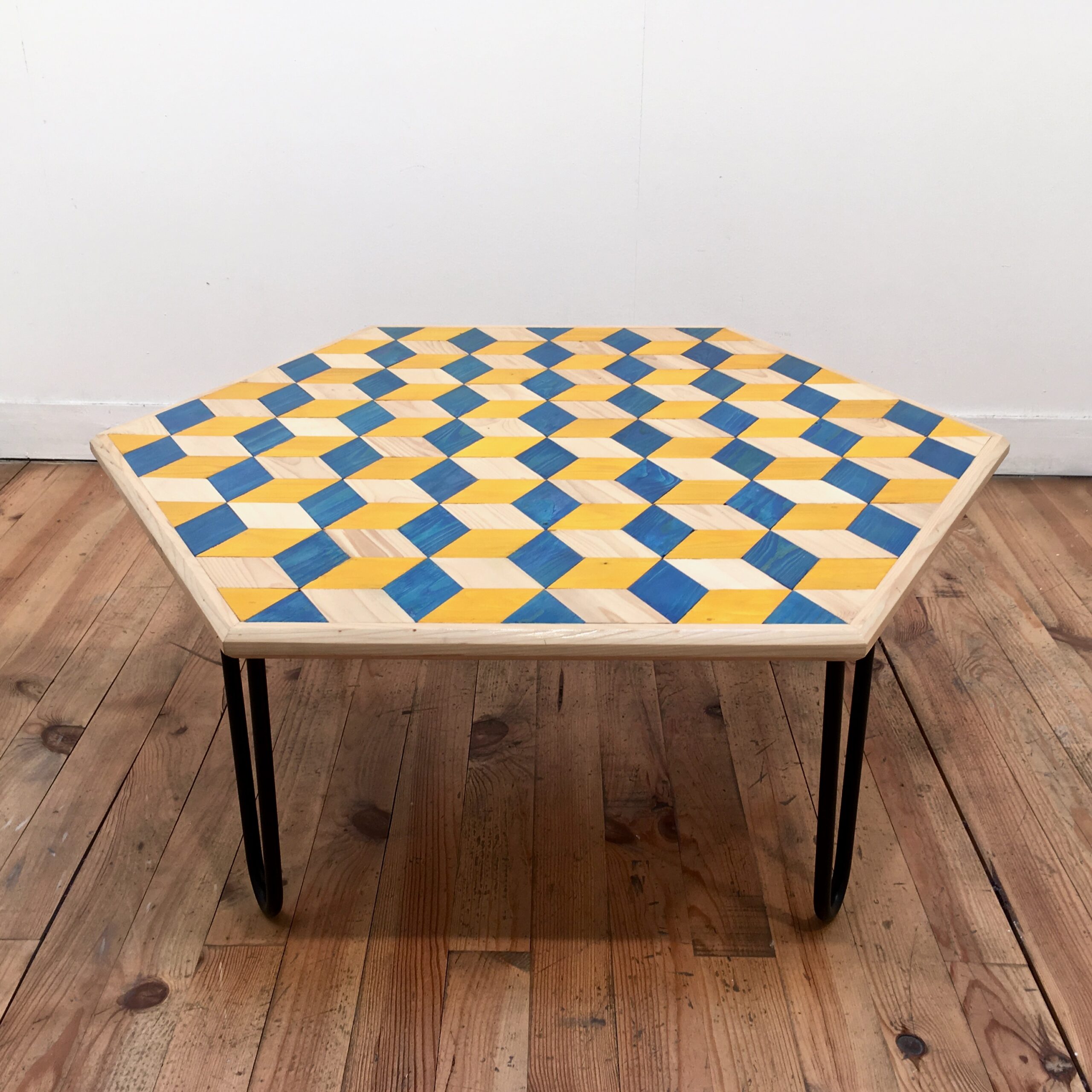 Table basse marquetée - ORION - grand modèle – Image 4
