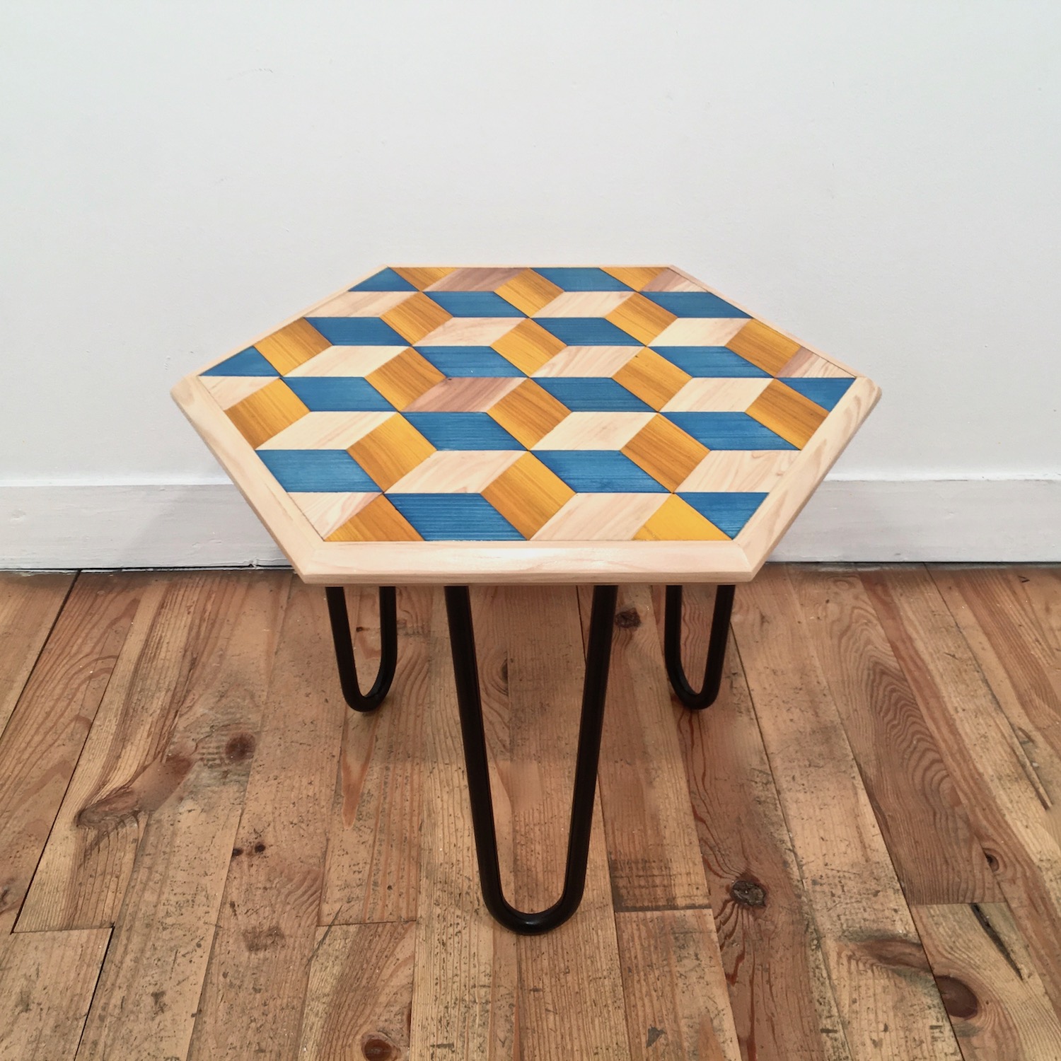 Table Basse en marqueterie - ORION - petit modèle – Image 2